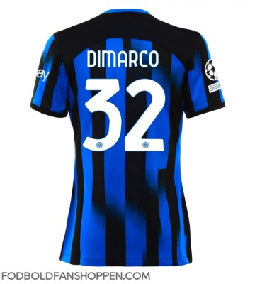 Inter Milan Federico Dimarco #32 Hjemmebanetrøje Dame 2023-24 Kortærmet